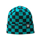 Teal Checker Toque