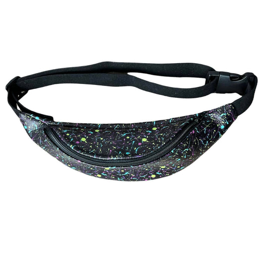 NEON PAINT SPLATTER FANNY PACK